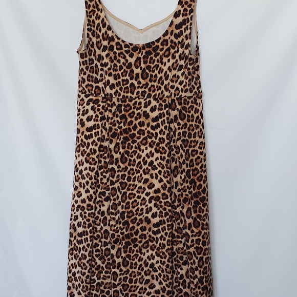 Leopard Print Torrid Midi Dress with Pockets - Picture 2 of 5